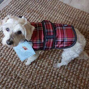 NEW petrageous red plaid insulated water repellent coat